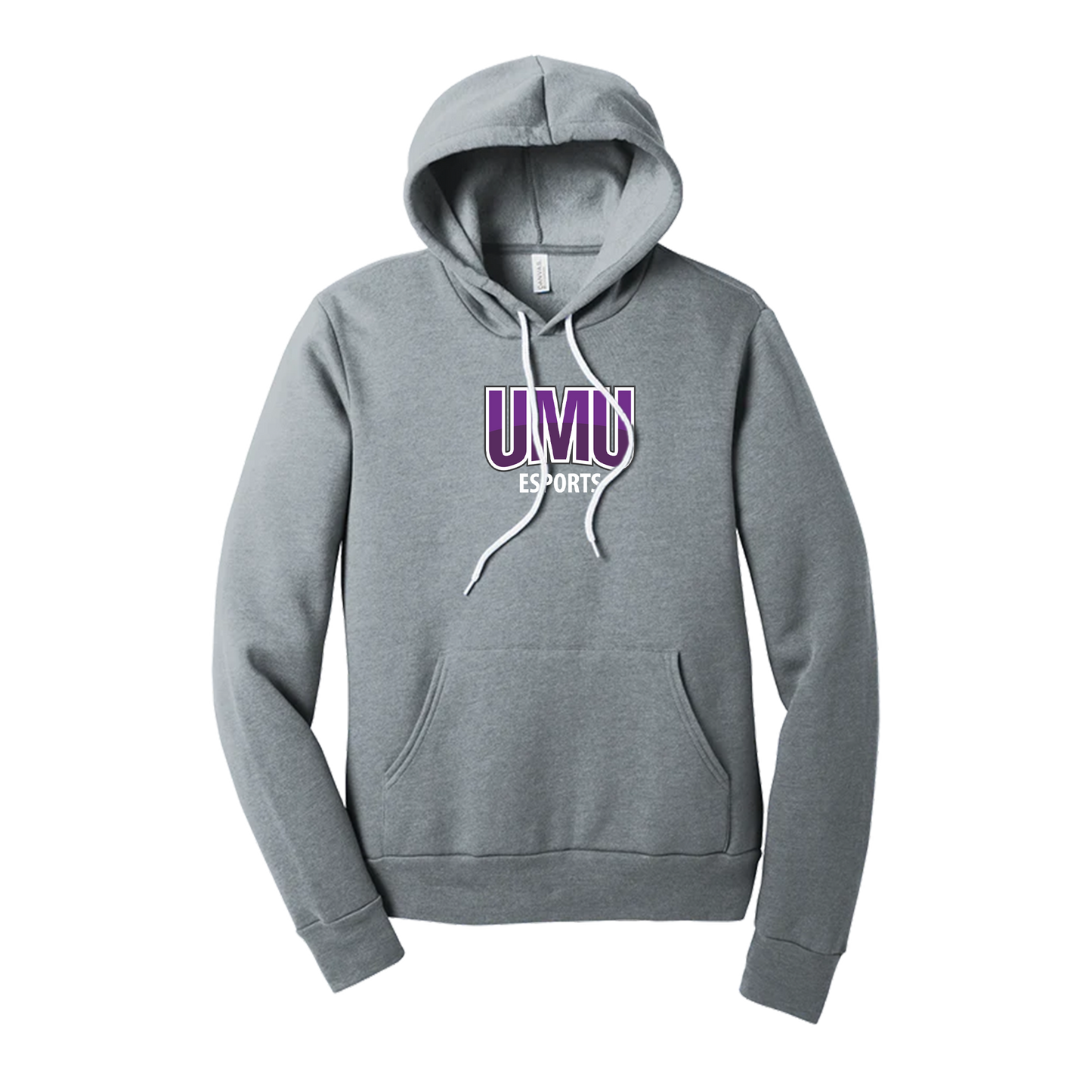 University of Mount Union BELLA+CANVAS ® Unisex Sponge Fleece Pullover Hoodie Heather Grey