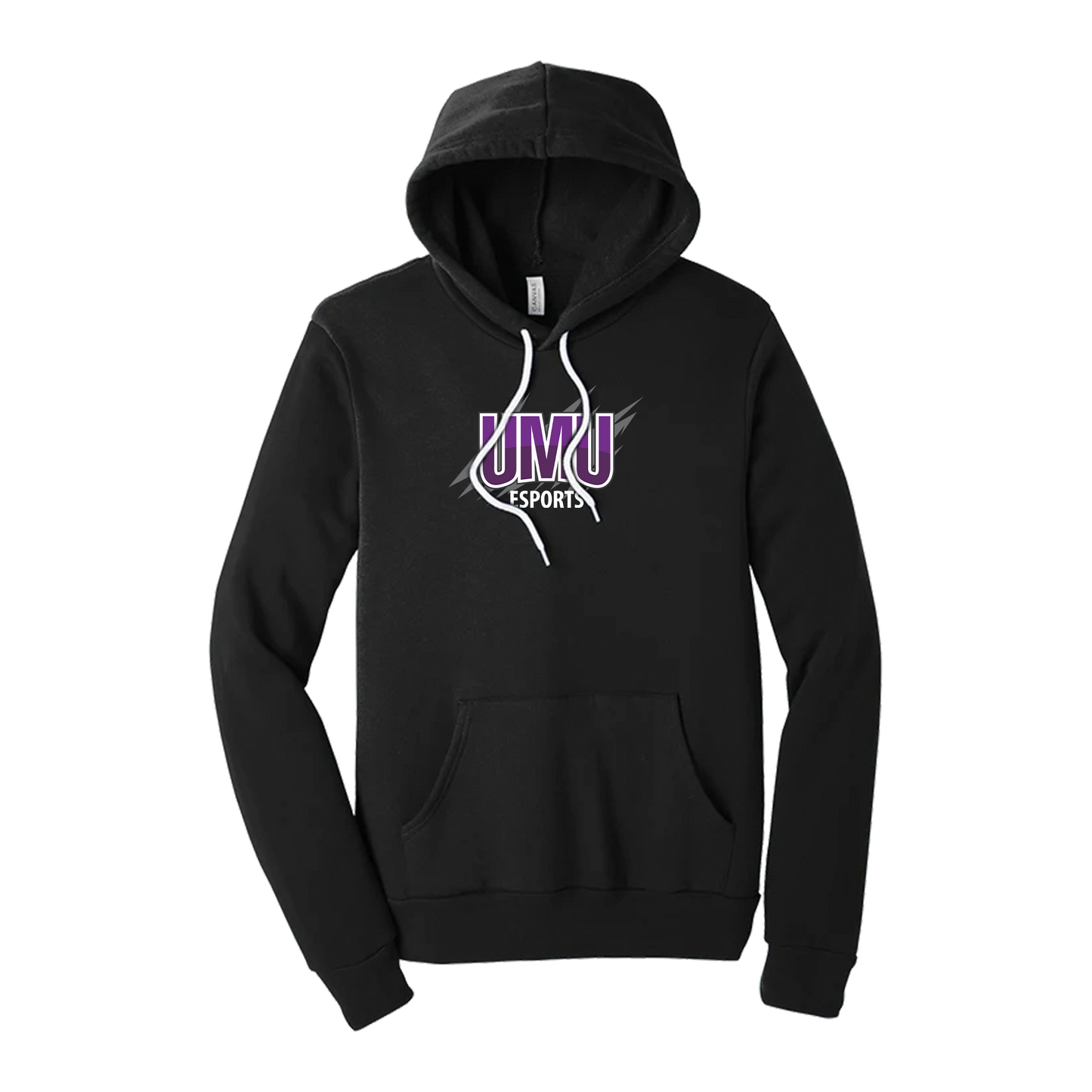 University of Mount Union BELLA+CANVAS ® Unisex Sponge Fleece Pullover Hoodie Black