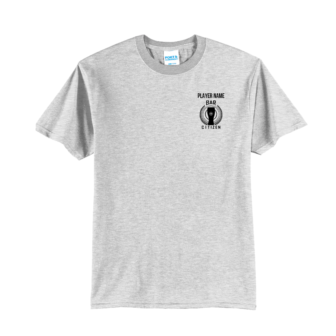 Bar Citizen Short Sleeve T-Shirt small logo front with PLAYERNAME