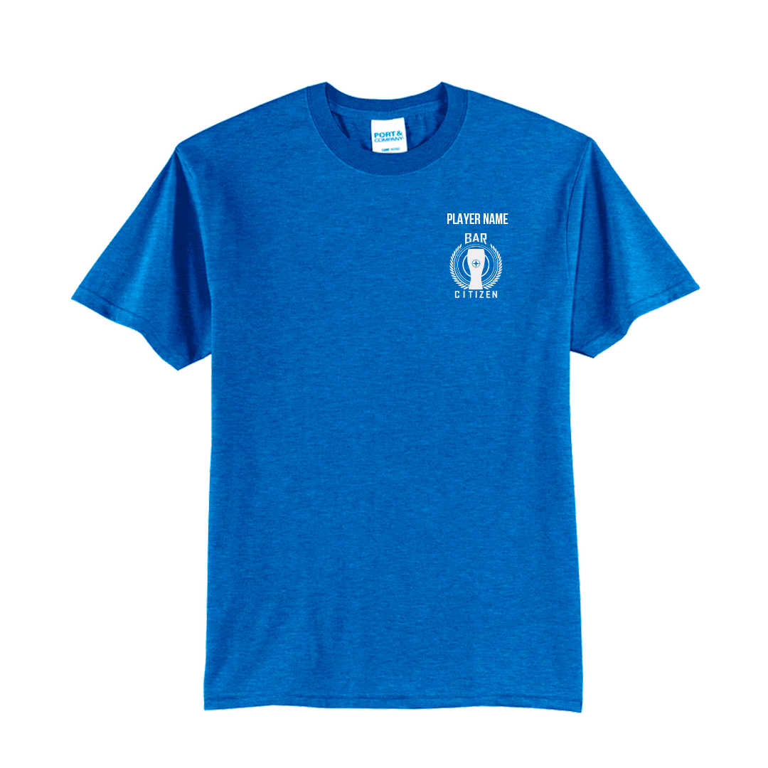 Bar Citizen Short Sleeve T-Shirt logo front back with PLAYERNAME