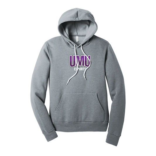 University of Mount Union BELLA+CANVAS ® Unisex Sponge Fleece Pullover Hoodie Heather Grey