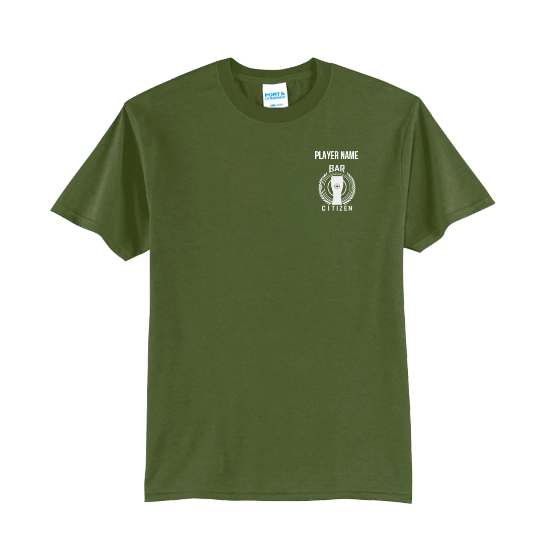 Bar Citizen Short Sleeve T-Shirt small logo front with PLAYERNAME