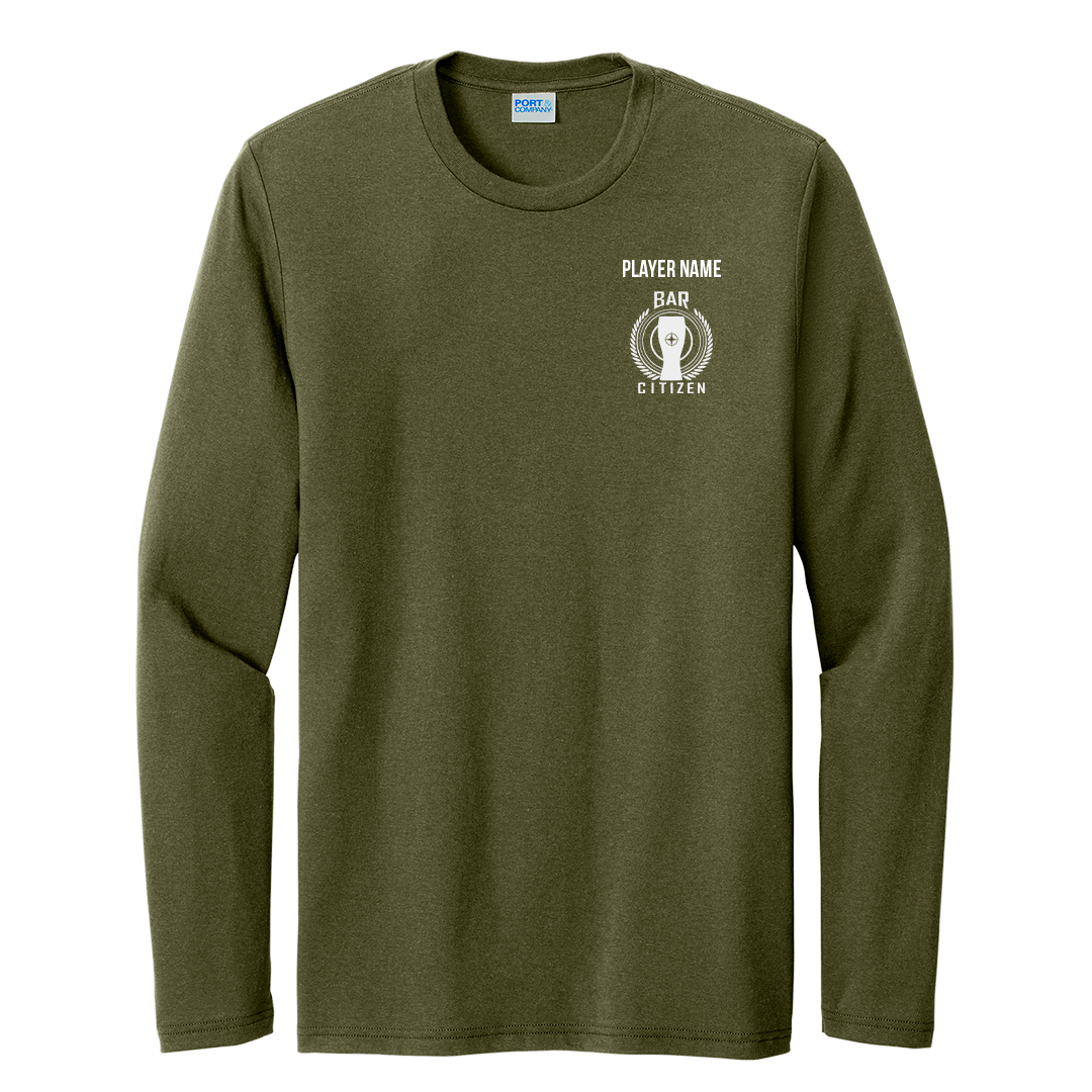 Bar Citizen Long Sleeve T-Shirt logo front with PLAYERNAME