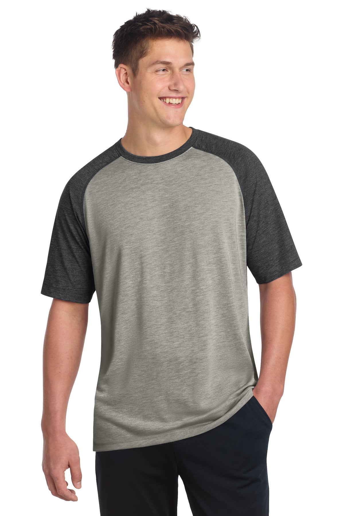 ST400 Dark Grey Heather/ Light Grey Heather