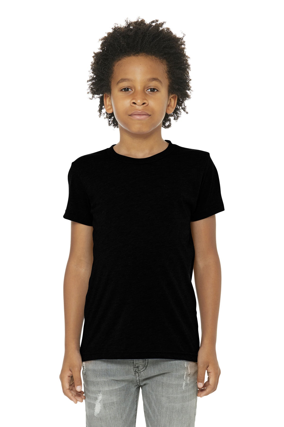 BC3413Y Solid Black Triblend S