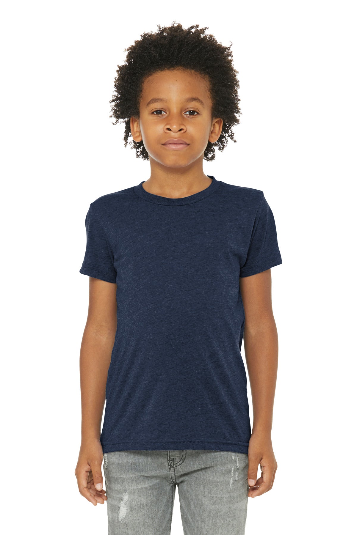 BC3413Y Solid Navy Triblend S