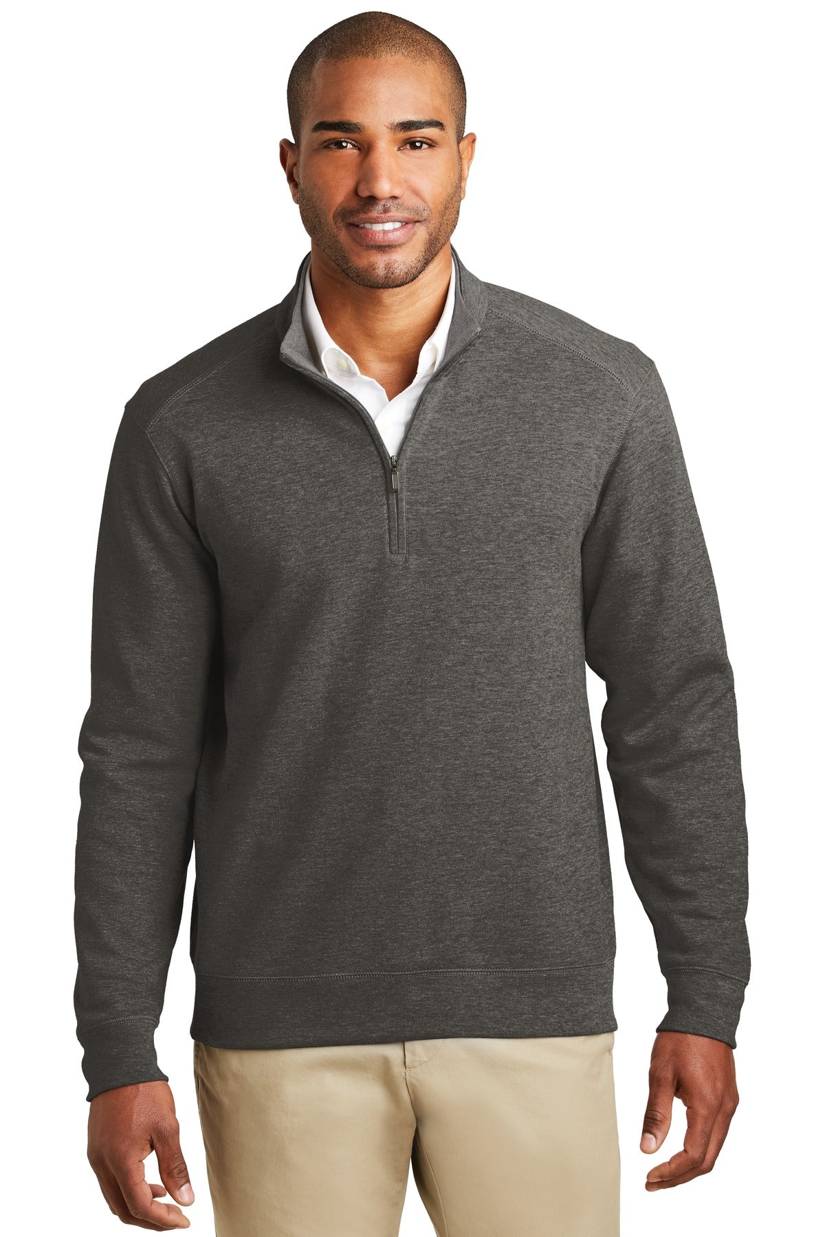 K807 Charcoal Heather/ Medium Heather Grey XS