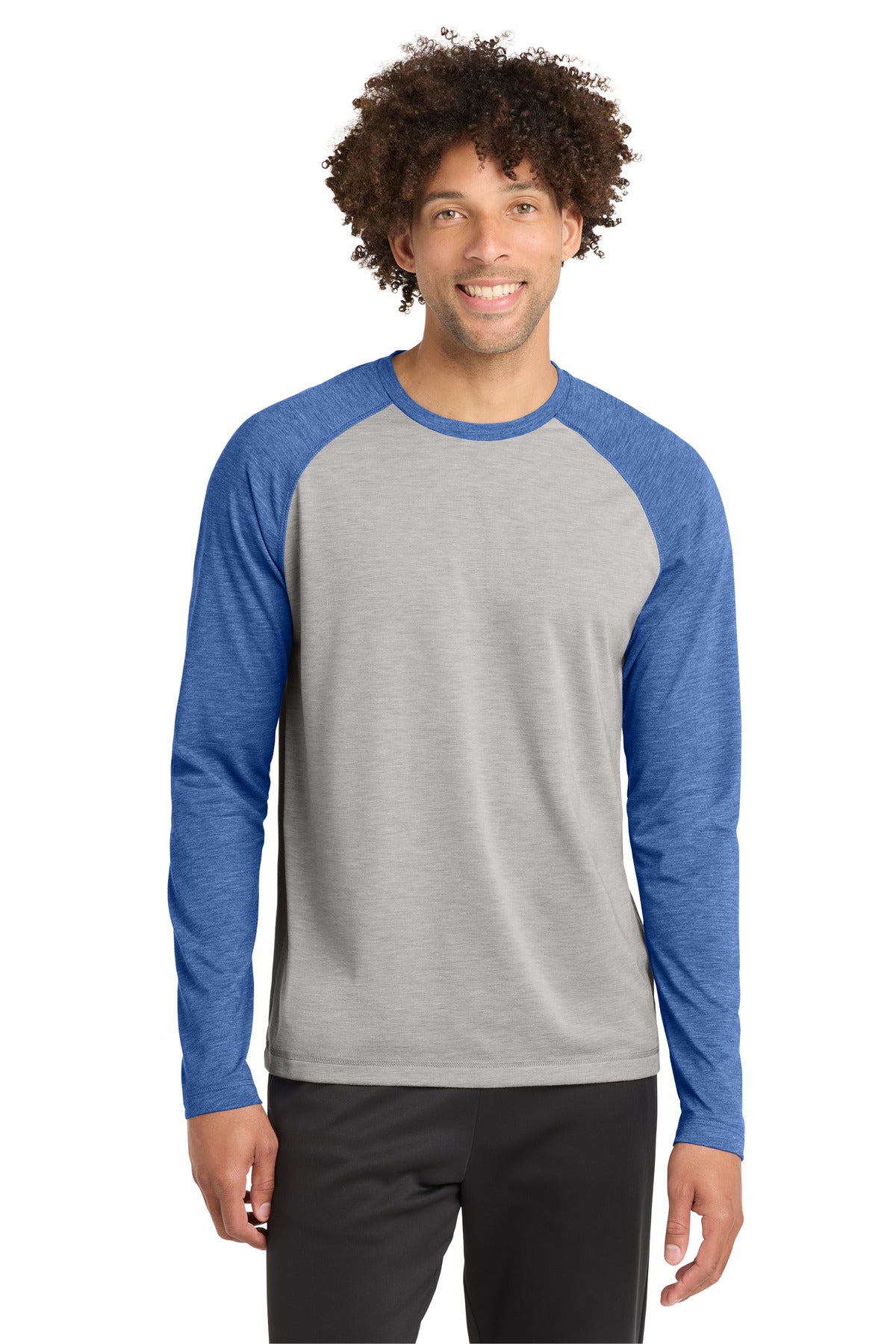 ST400LS True Royal Heather/ Light Grey Heather XS